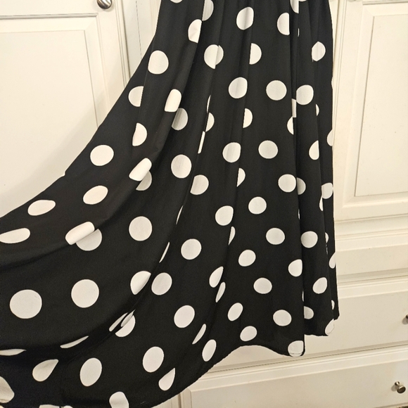 Mlle Gabrielle Dresses & Skirts - Mlle Gabrielle Black and White Polka Dot Circle Skirt